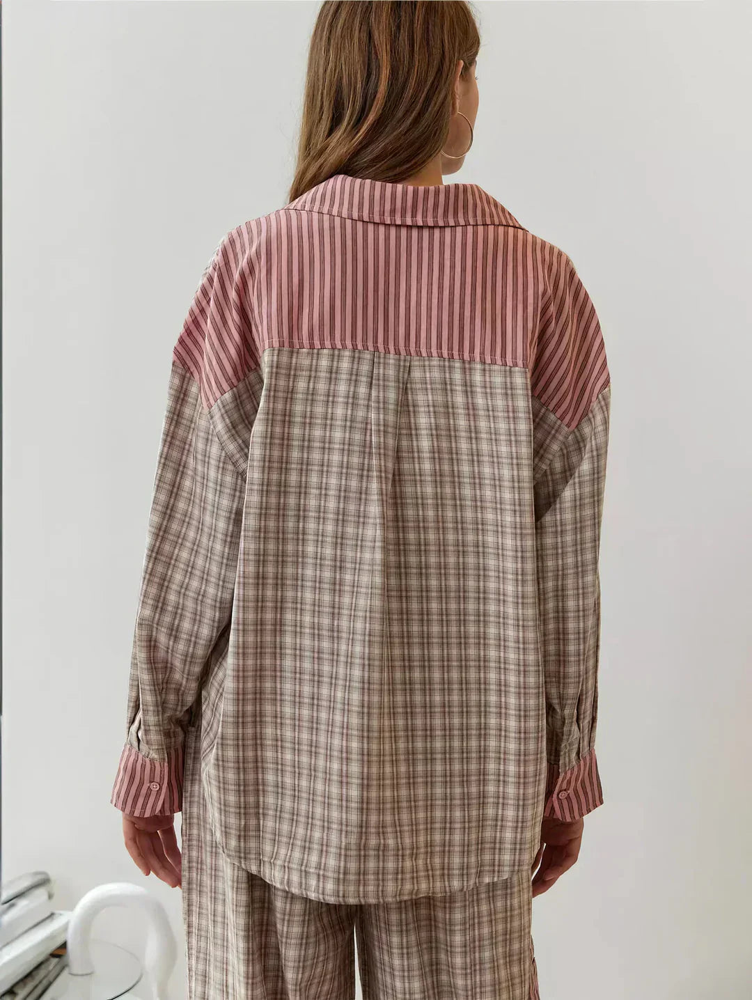 Ensemble Pantalon Femme 2 Pièces À Carreaux-Gigié