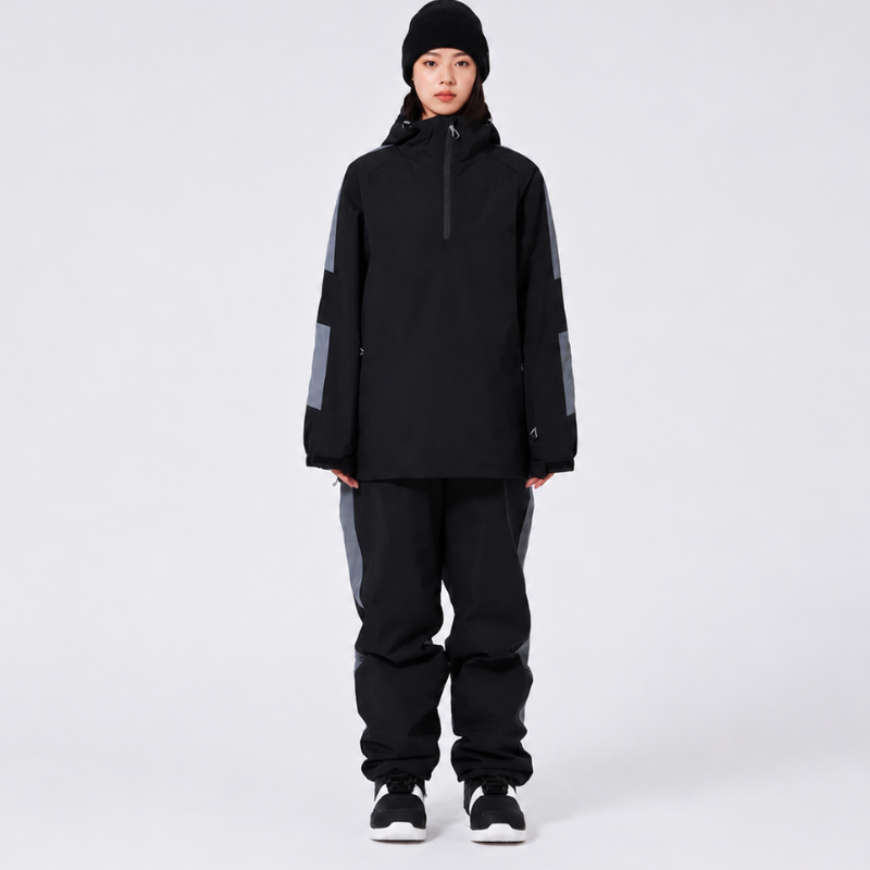 Ensemble de ski unisexe à capuche et demi-zip 10