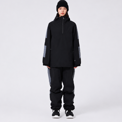 Ensemble de ski unisexe à capuche et demi-zip 10