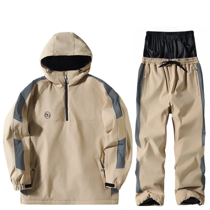 Ensemble de ski unisexe à capuche et demi-zip 3