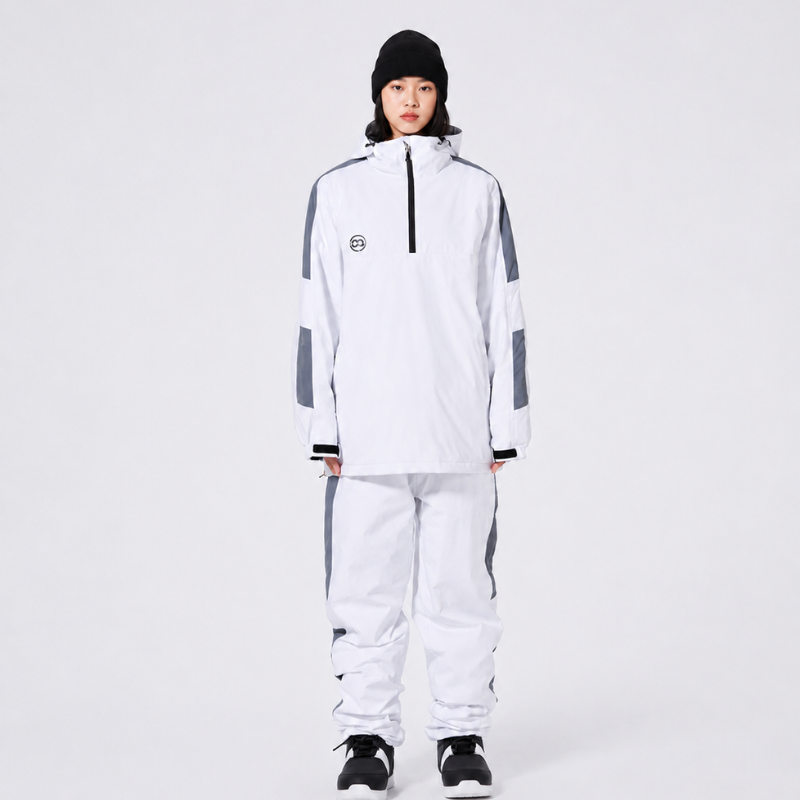 Ensemble de ski unisexe à capuche et demi-zip 7
