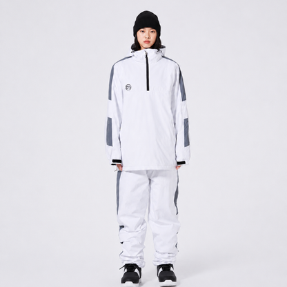 Ensemble de ski unisexe à capuche et demi-zip 7