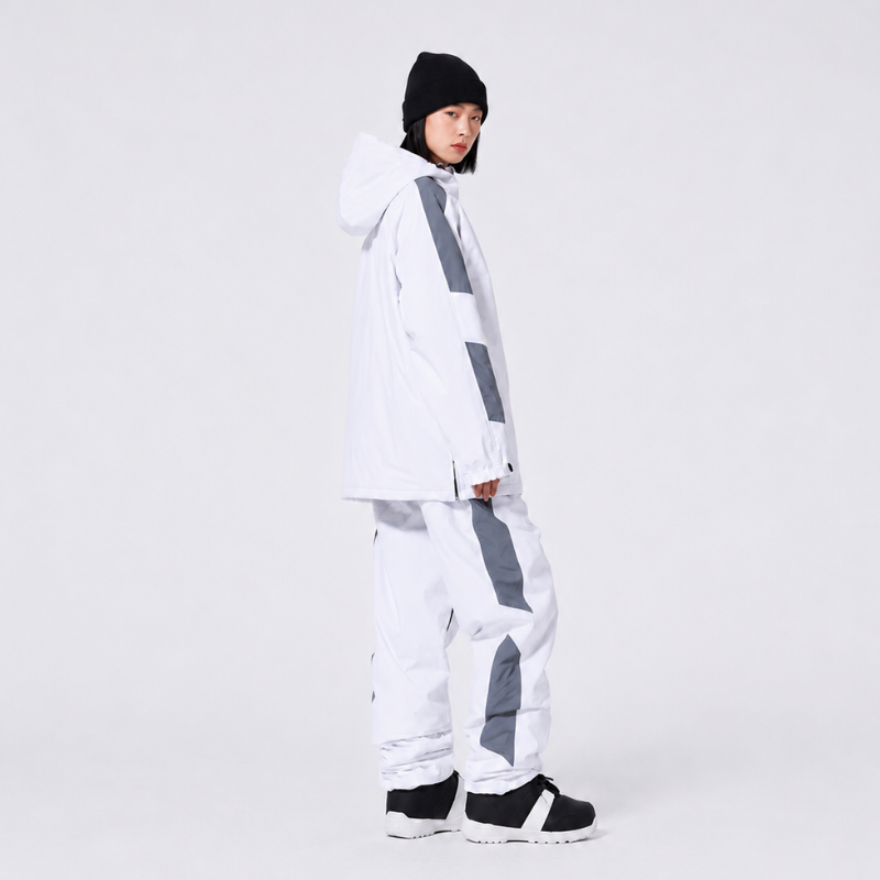 Ensemble de ski unisexe à capuche et demi-zip 8