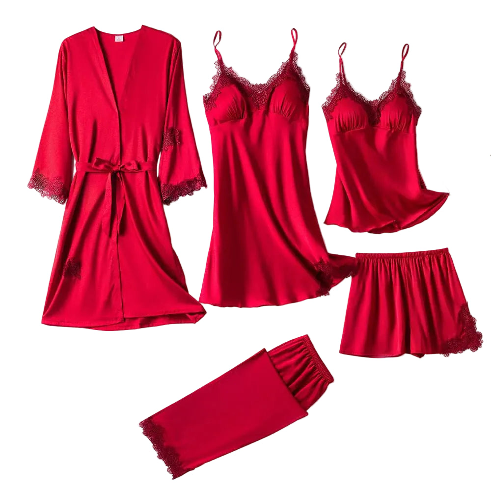Ensemble de vêtements de nuit multipièces pour femmes