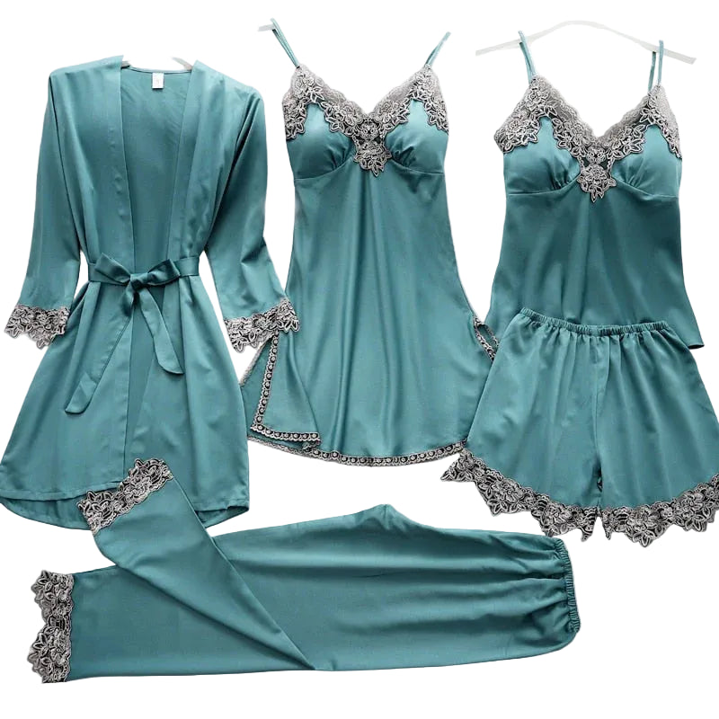 Ensemble de vêtements de nuit multipièces pour femmes-Pajama set-Gigié