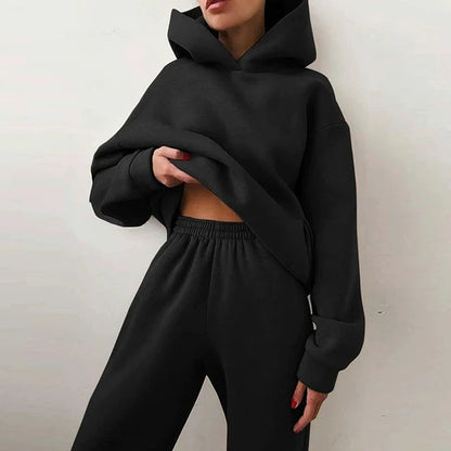 Ensemble survêtement femme avec sweat à capuche et pantalon de jogging 3