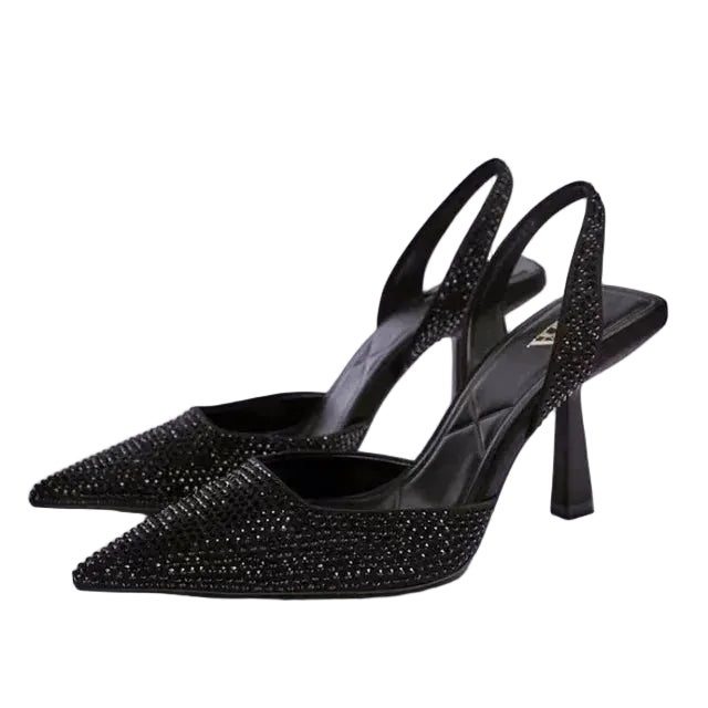 Escarpins Femme Slingback Bout Pointu Talon Fin-Gigié