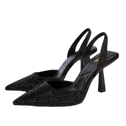 Escarpins Femme Slingback Bout Pointu Talon Fin-Gigié