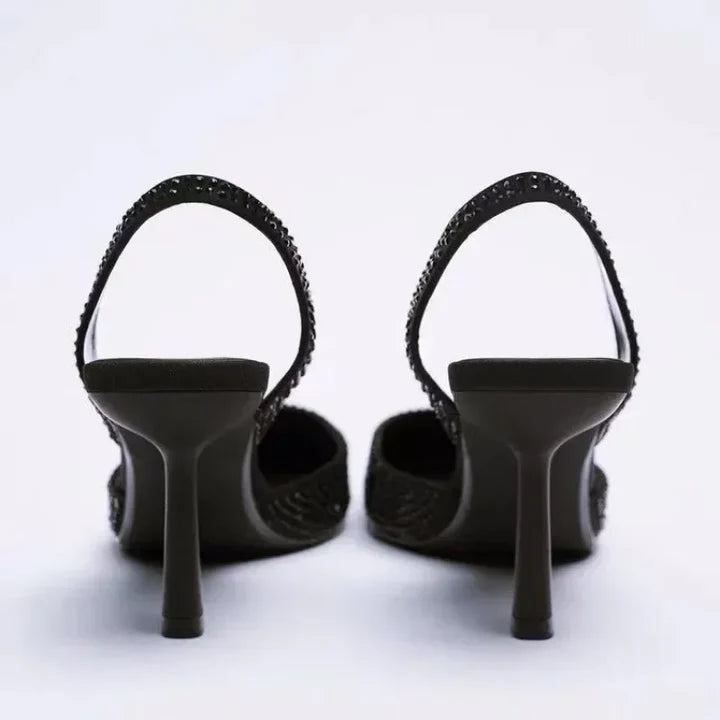 Escarpins Femme Slingback Bout Pointu Talon Fin-Gigié