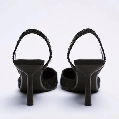 Escarpins Femme Slingback Bout Pointu Talon Fin-Gigié