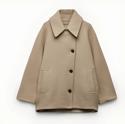 Manteau court structuré pour femme