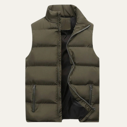 Gilet Puffer Rembourré pour Homme avec Poches Zippées 4