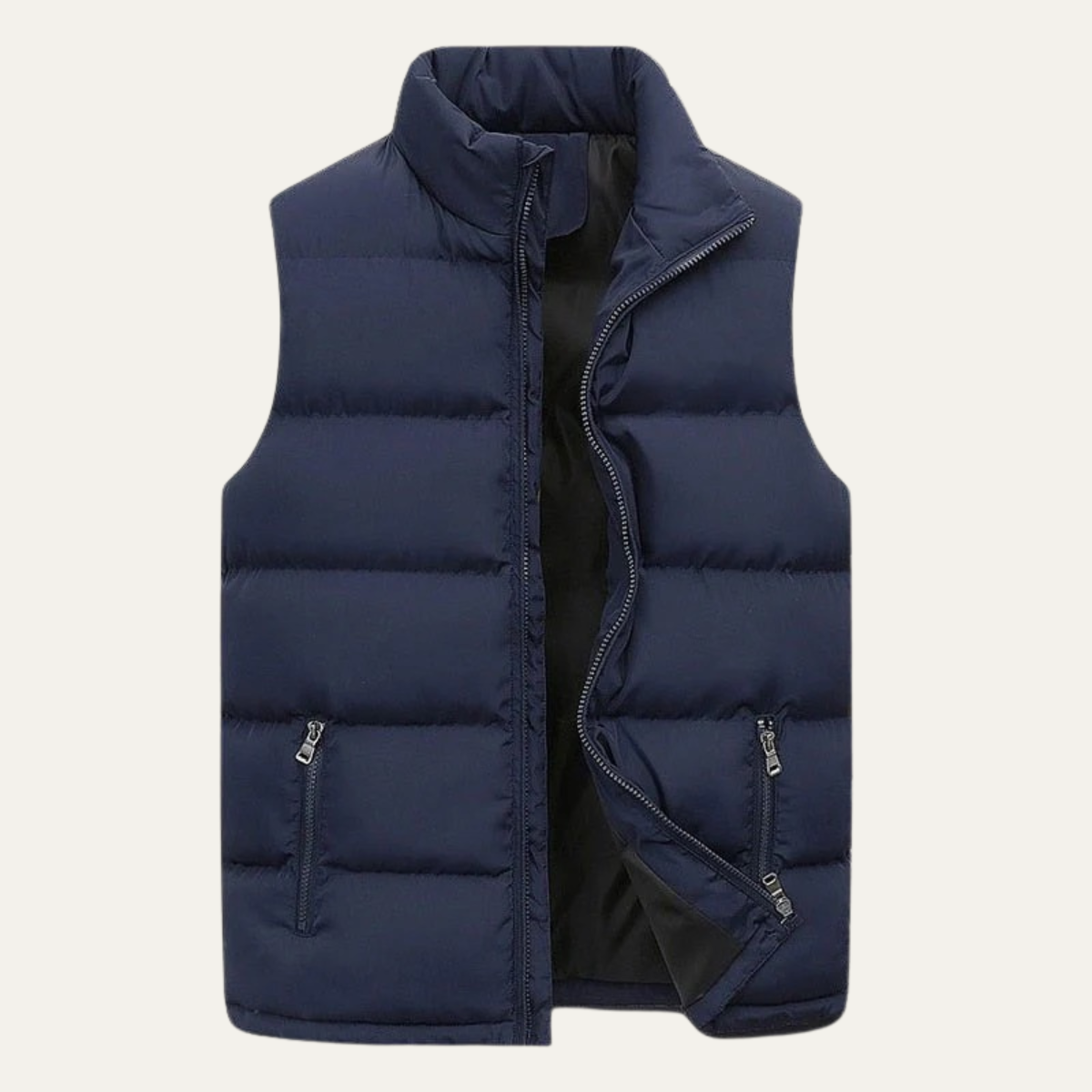 Gilet Puffer Rembourré pour Homme avec Poches Zippées 7