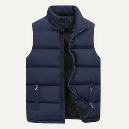 Gilet Puffer Rembourré pour Homme avec Poches Zippées 7