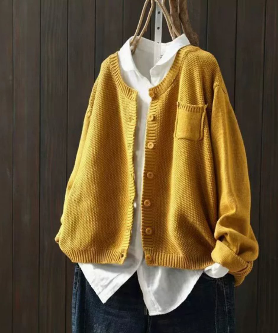 Gilet en maille oversize pour femme avec boutonnage à l'avant 7