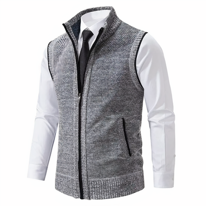 Gilet en maille zippé pour homme 2
