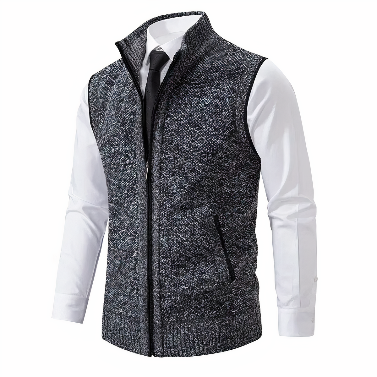 Gilet en maille zippé pour homme 3