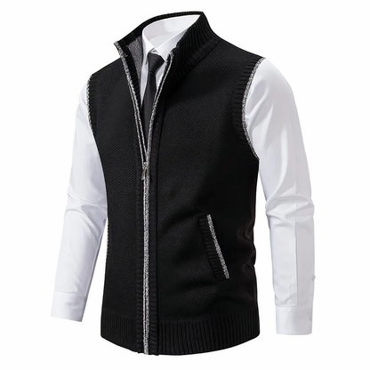 Gilet en maille zippé pour homme 4
