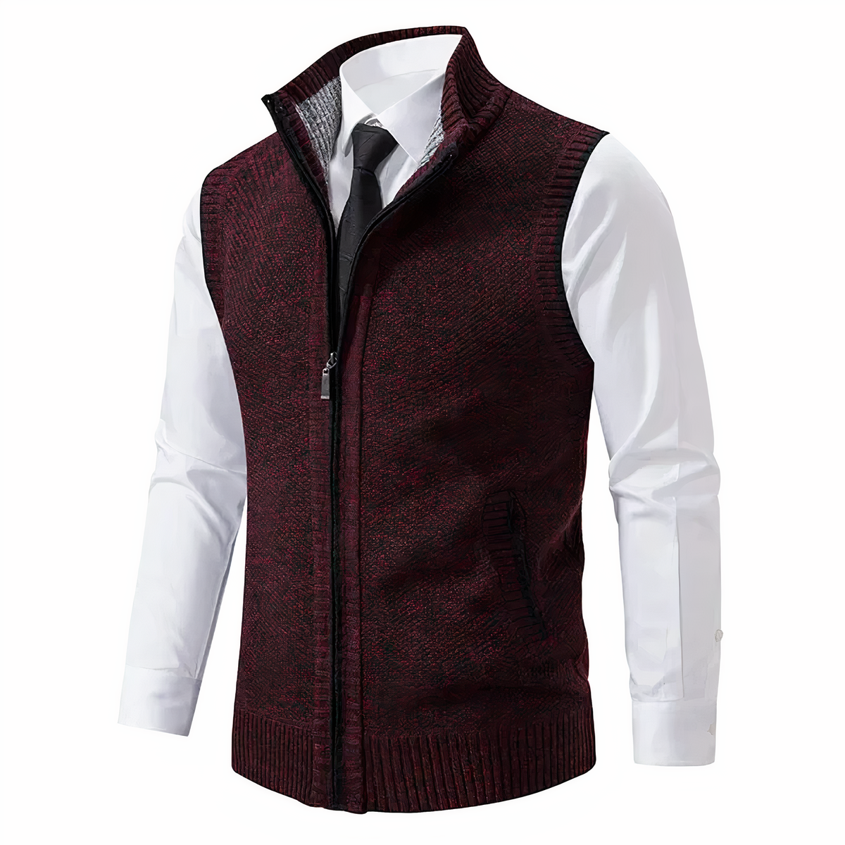 Gilet en maille zippé pour homme 5
