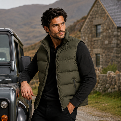 Gilet matelassé pour homme avec col montant 14