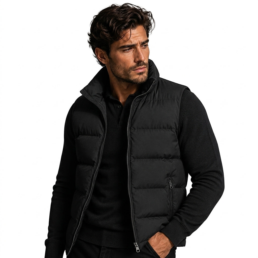 Gilet matelassé pour homme avec col montant 2