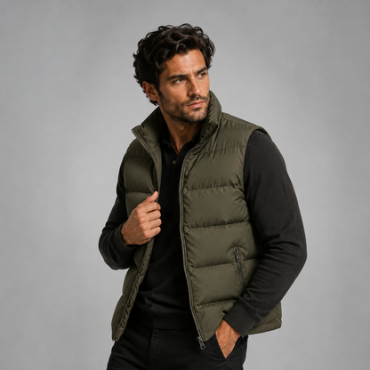 Gilet matelassé pour homme avec col montant 5