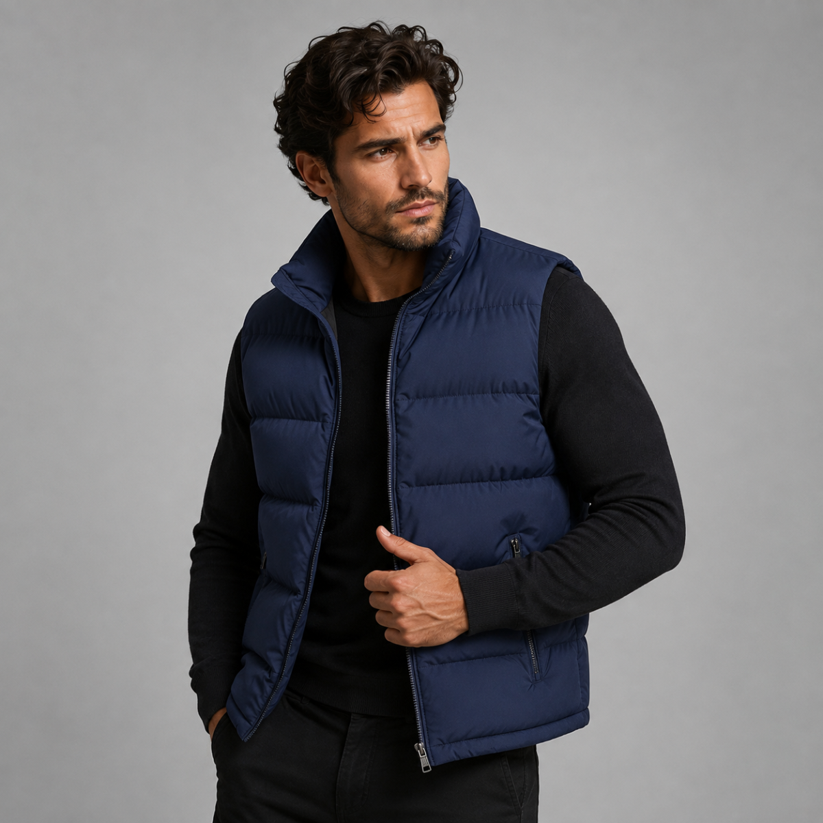 Gilet matelassé pour homme avec col montant 8