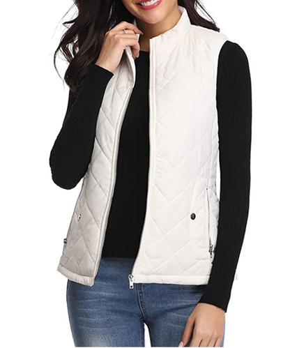 Gilet matelassé zippé pour femme 10