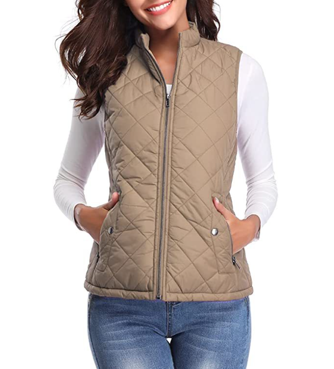 Gilet matelassé zippé pour femme 3