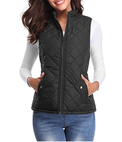 Gilet matelassé zippé pour femme 5