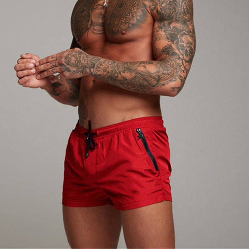 Homme Short de bain à taille élastique et cordon de serrage 1