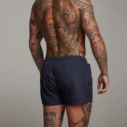 Homme Short de bain à taille élastique et cordon de serrage 10