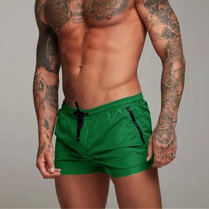 Homme Short de bain à taille élastique et cordon de serrage 5