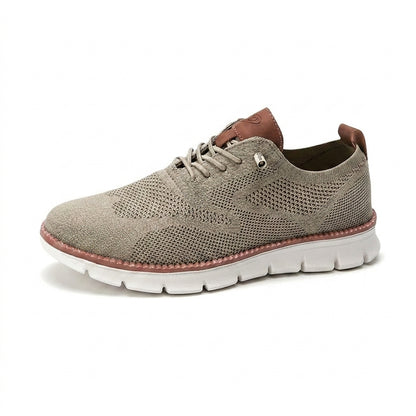 Hommes - Chaussures décontractées à lacets avec semelle rainurée et empiècements contrastés 1