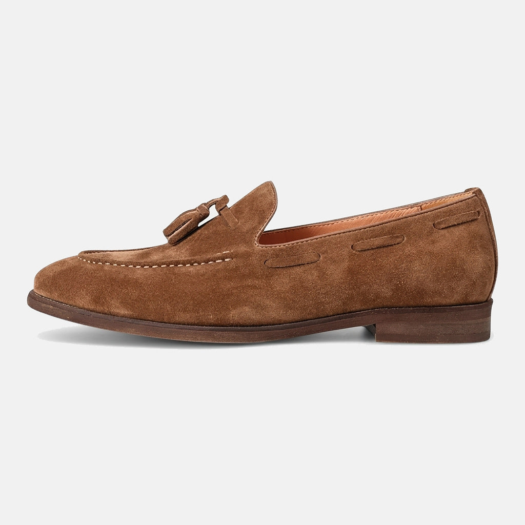 Hommes Mocassins à Glands avec Coutures sur le Plateau et Lacets Latéraux 3