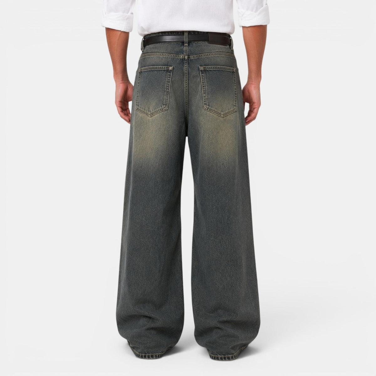 Jean large rétro pour homme 4