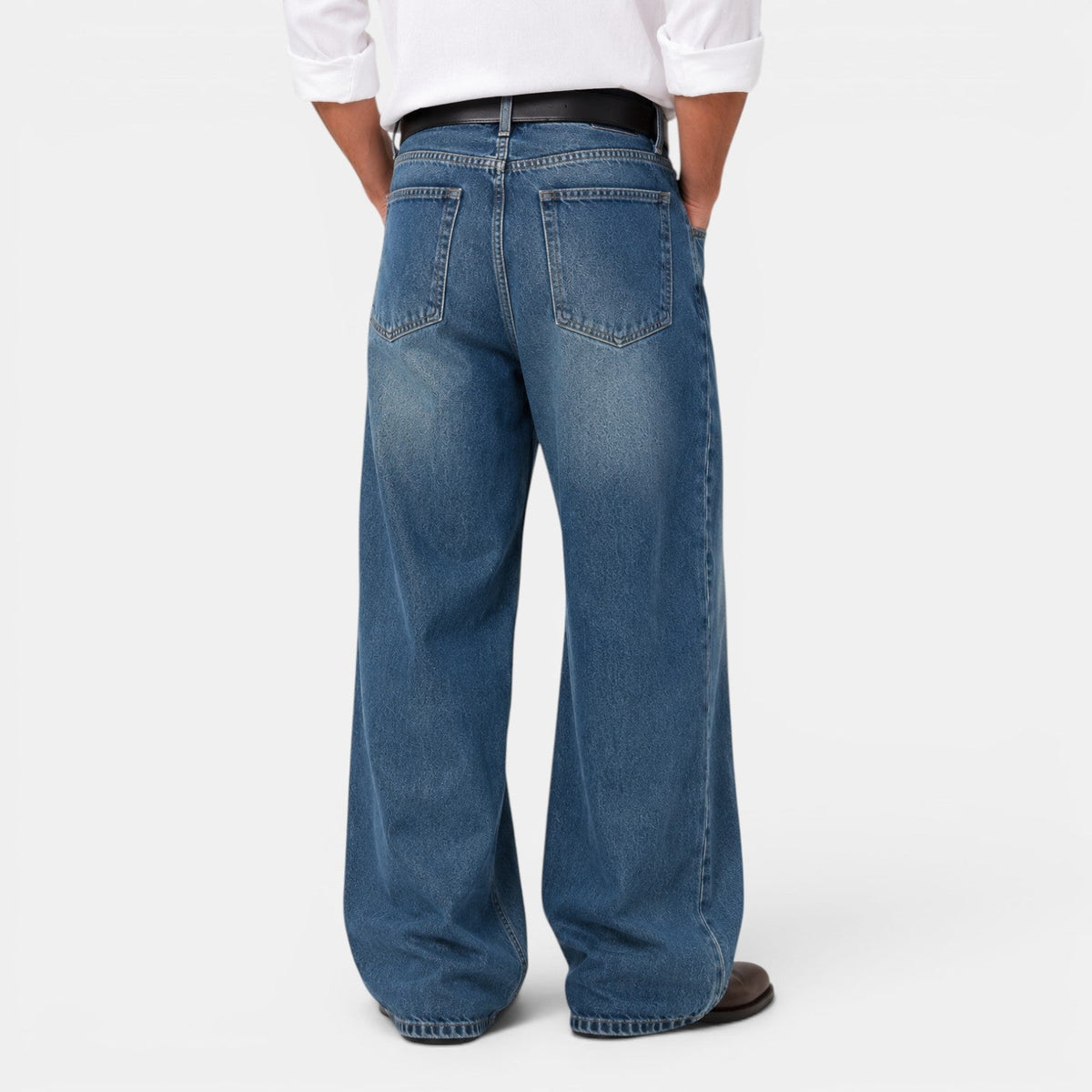 Jean large rétro pour homme 6