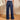 Jean large taille haute pour femme avec cordon de serrage 2