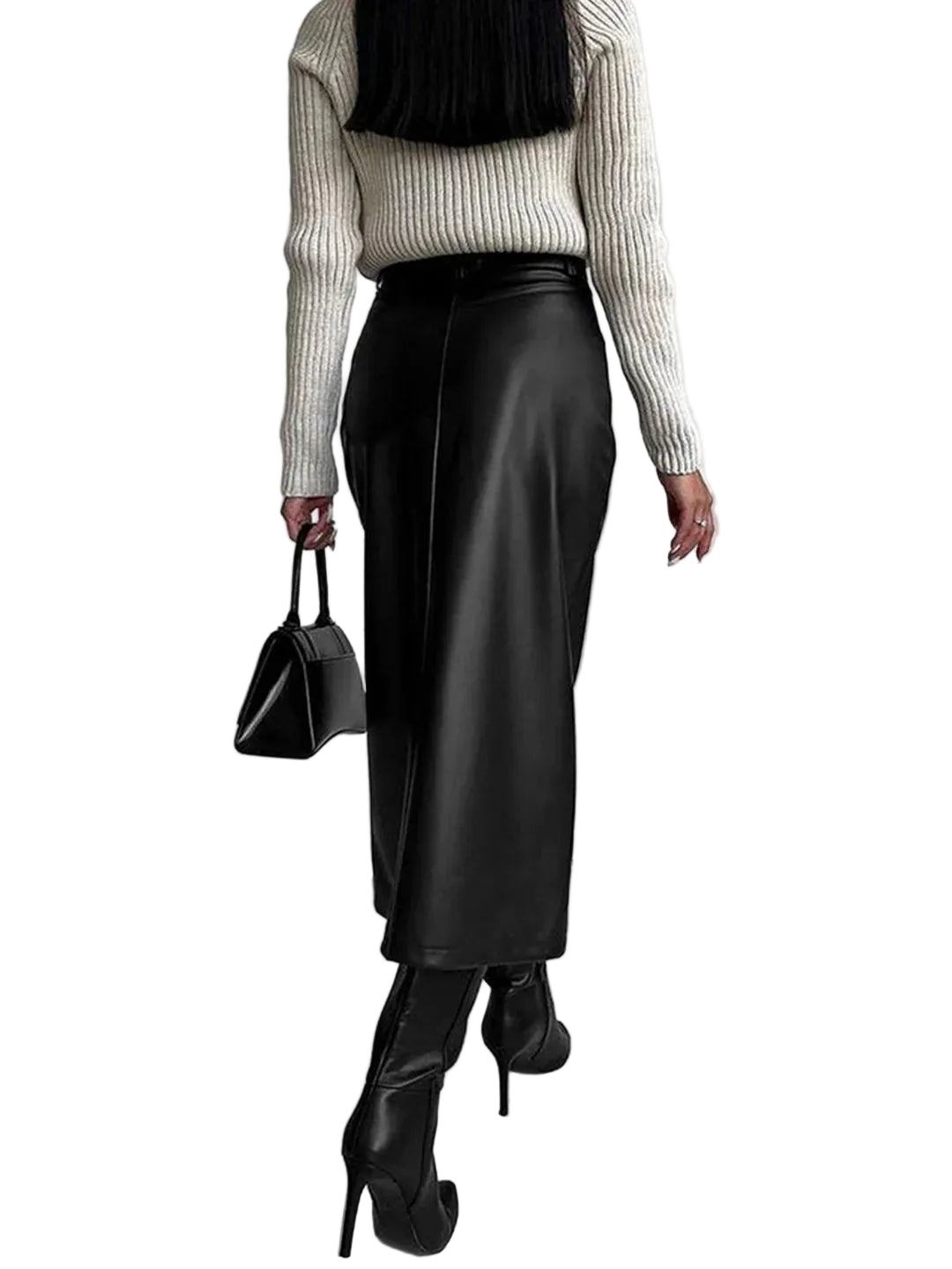Jupe Midi Femme Fendue-Gigié