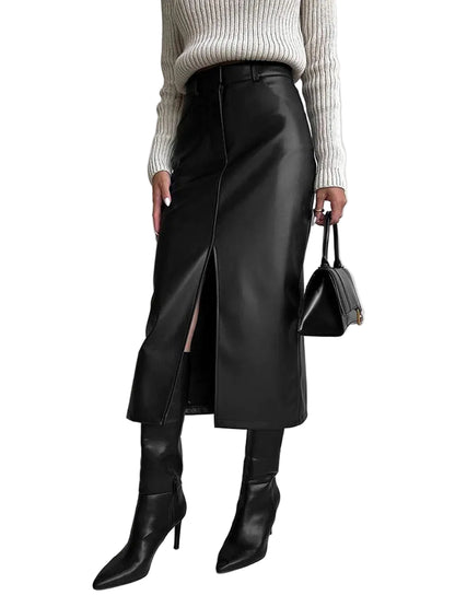 Jupe Midi Femme Fendue-Gigié