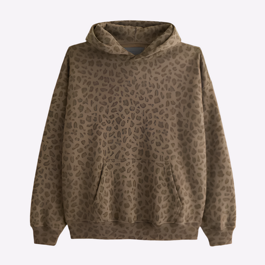 Sweat à capuche unisexe avec motif intégral et poche kangourou