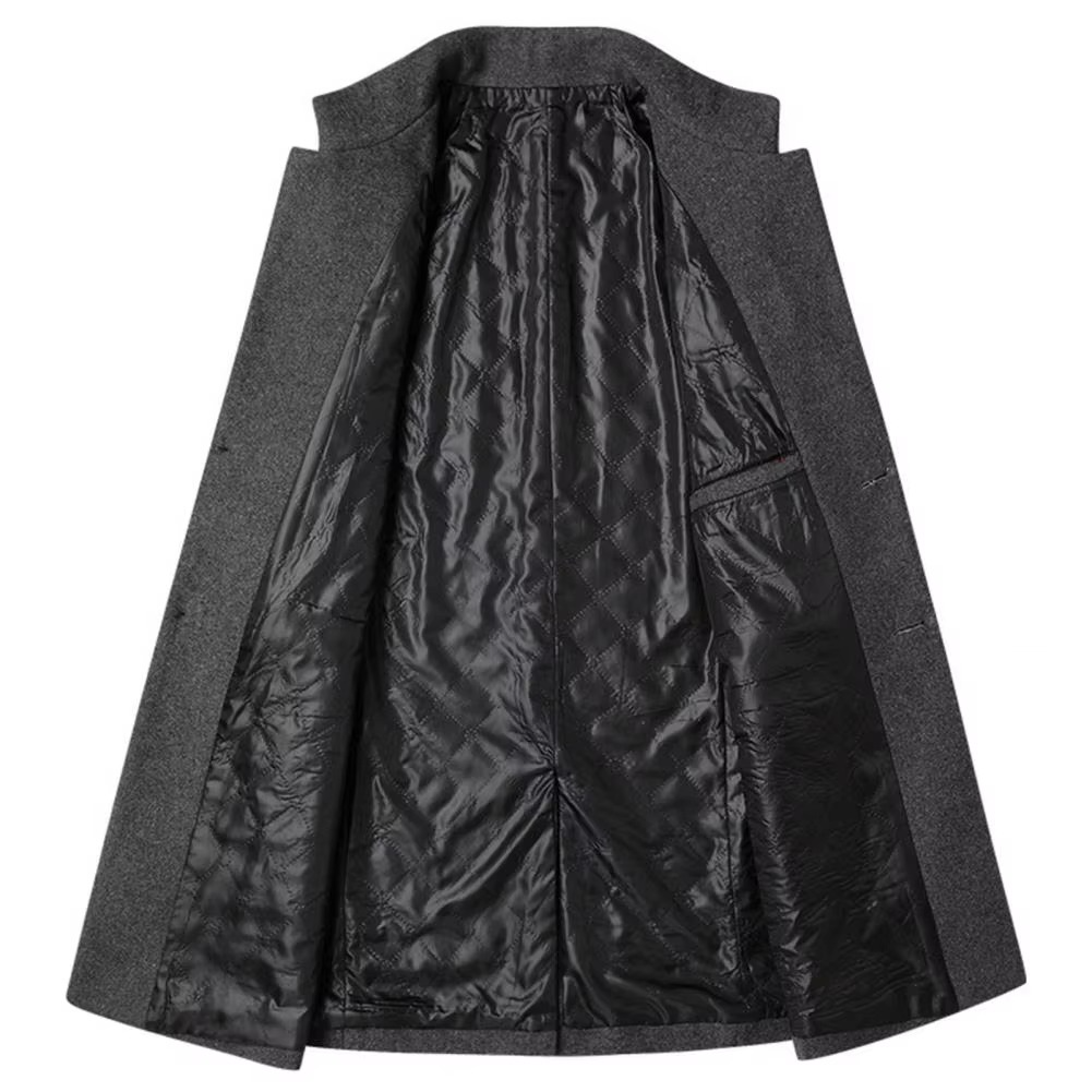 Manteau Homme Coupe Ajustée à Col Montant 6