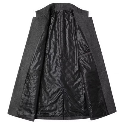 Manteau Homme Coupe Ajustée à Col Montant 6