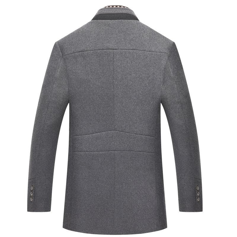 Manteau Hiver Homme Laine Élégant & Doublure Matelassée-Gigié