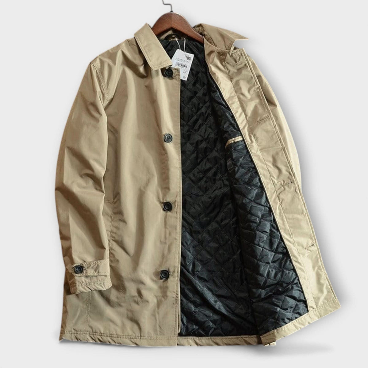Manteau mi-long à boutonnage pour homme 7