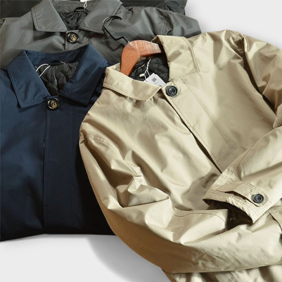 Manteau mi-long à boutonnage pour homme 9