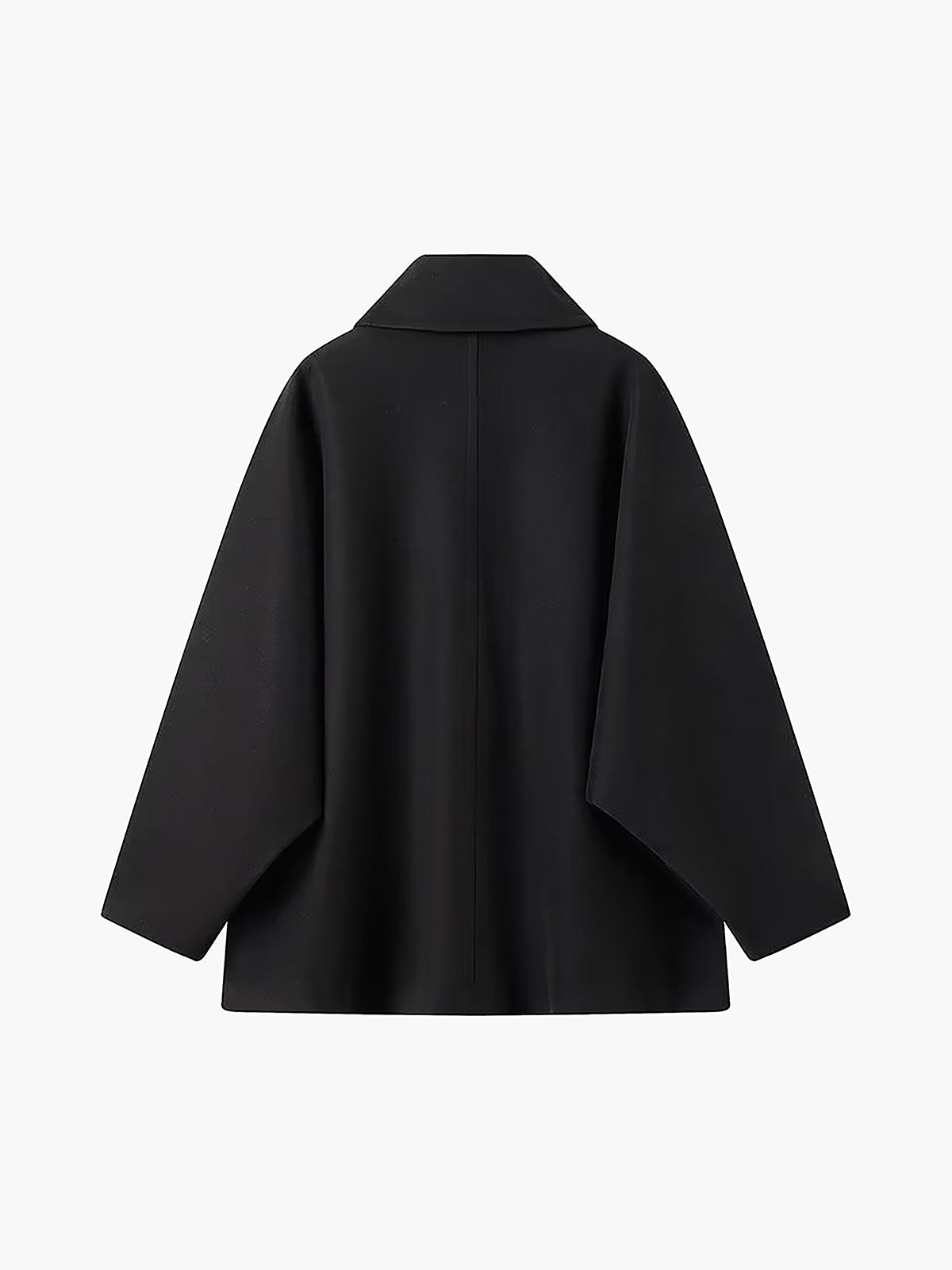 Manteau oversize en mélange de laine pour femme avec fermeture à boutons 7