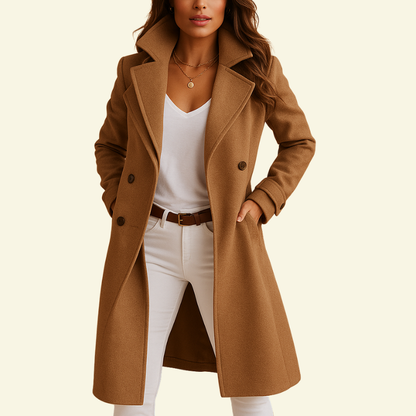 Manteau pour femme avec col à revers et boutonnage 3