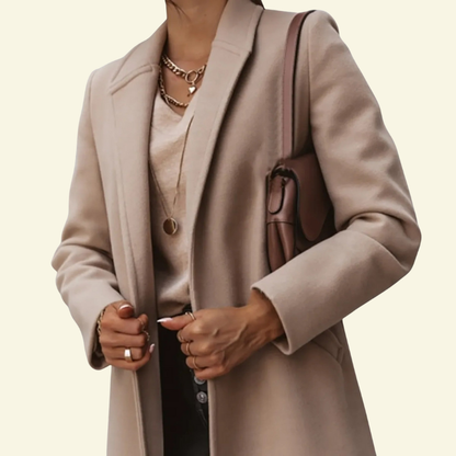 Manteau pour femme avec col à revers et patte de boutonnage 3
