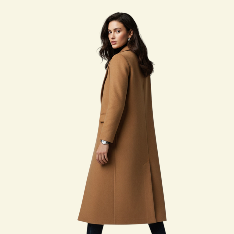 Manteau pour femme avec col à revers et patte de boutonnage 6